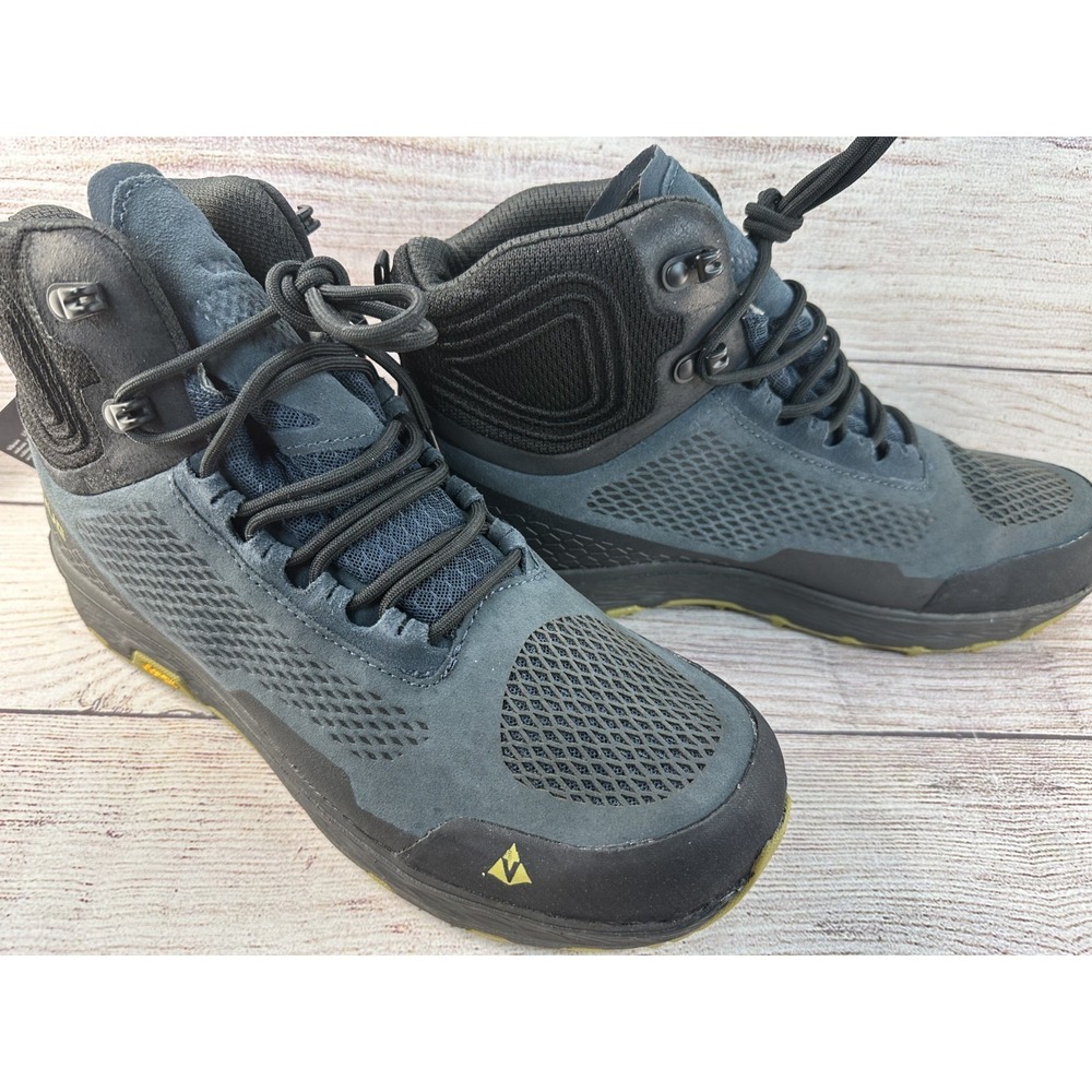Vasque Men's Gray Black Mid Hiking Boots Waterproof Trail Shoes Size 10 M NWOB
